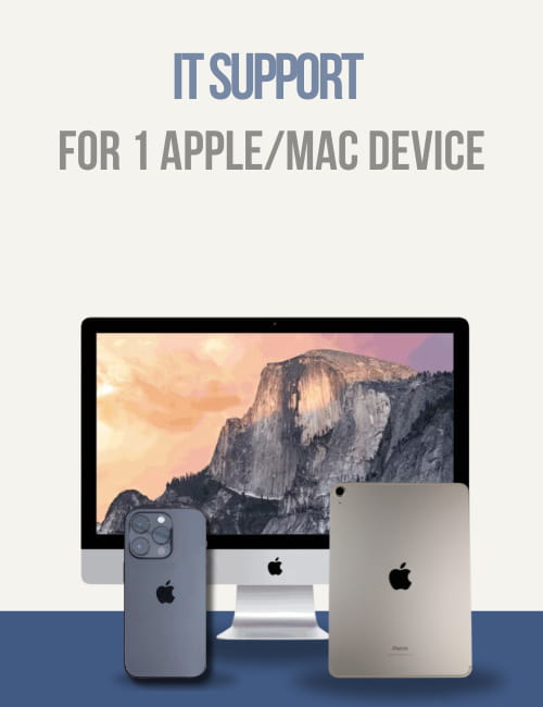 Professional IT Support for 1 Apple / MAC Device
