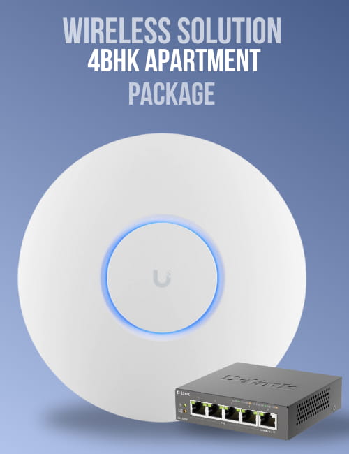 High Speed Wireless connection for your 4BHk Apartment